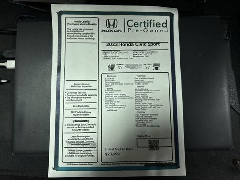 Used 2023 Honda Civic Sport image 13