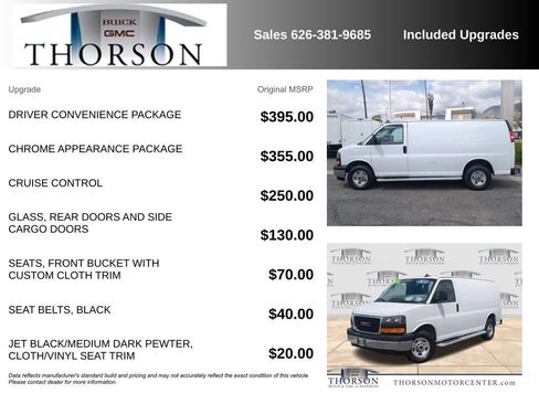 Used 2024 GMC Savana 2500 w/ Driver Convenience Package RWD image 6