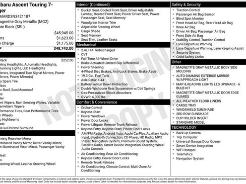 Used 2022 Subaru Ascent Touring image 7