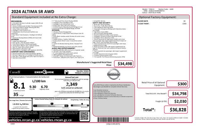 Used 2024 Nissan Altima 2.5 SR AWD/4WD image 33