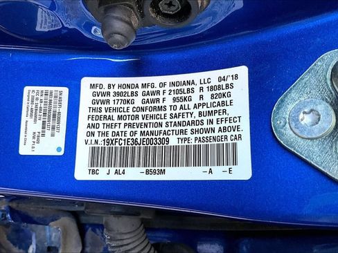 Used 2018 Honda Civic EX-T image 31