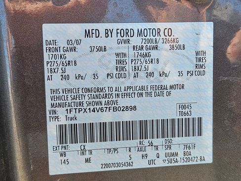 Used 2007 Ford F150 XLT AWD/4WD image 32