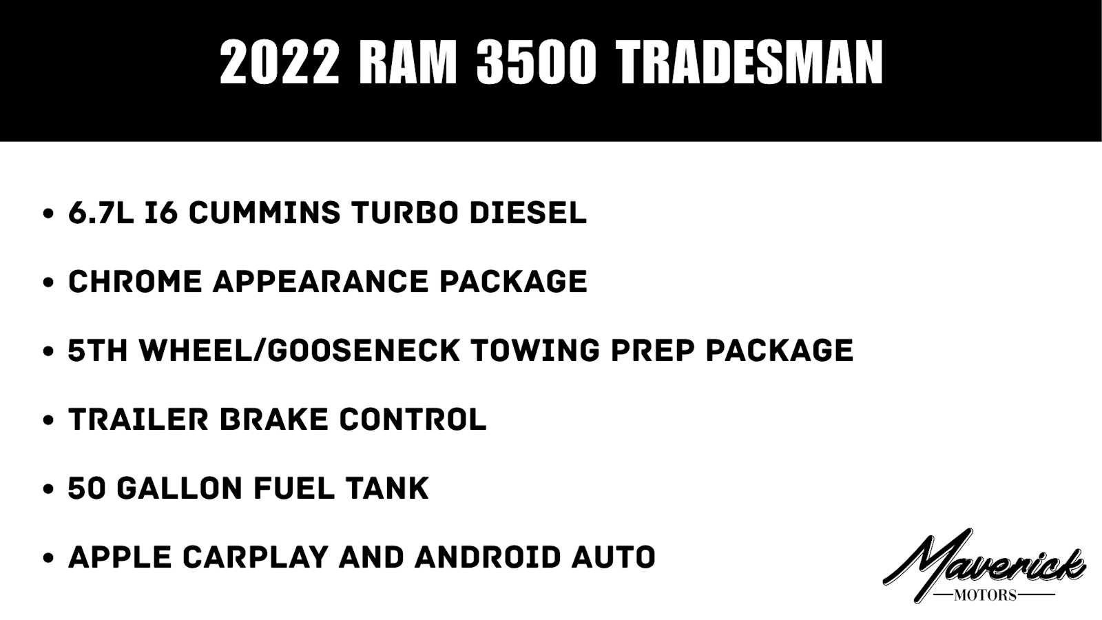 Used 2022 RAM 3500 Tradesman w/ Chrome Appearance Group AWD/4WD image 2