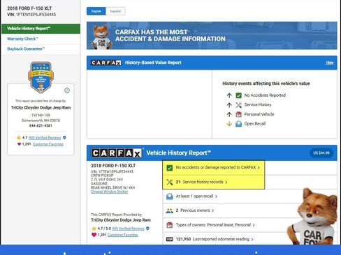 Used 2018 Ford F150 XLT w/ Equipment Group 302A Luxury image 13