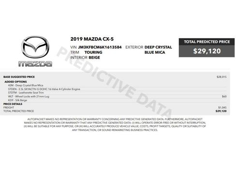 Used 2019 MAZDA CX-5 Touring AWD/4WD image 2
