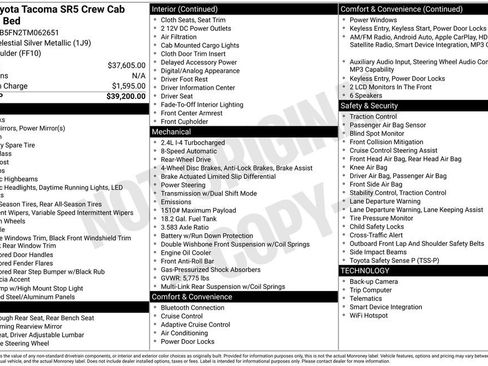 Used 2026 Toyota Tacoma SR5 RWD image 36