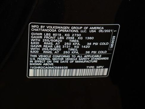 Used 2021 Volkswagen Atlas SE AWD/4WD image 22