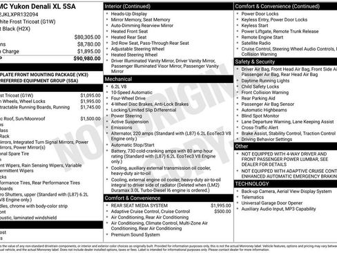 Used 2023 GMC Yukon XL Denali AWD/4WD image 3