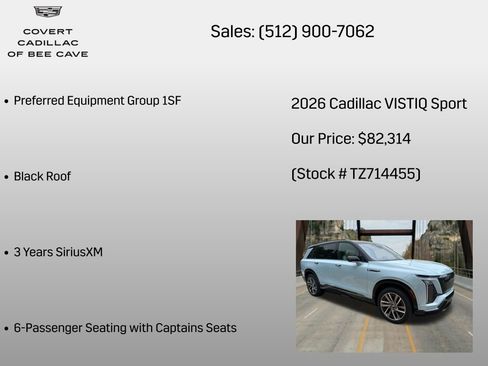 New 2026 Cadillac Vistiq Premium Luxury AWD/4WD image 6