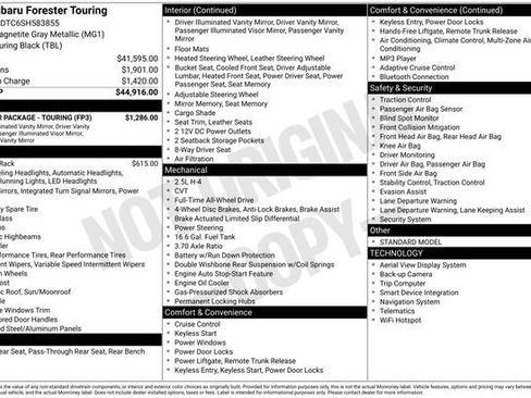 Certified 2025 Subaru Forester Touring w/ Popular Package - Touring image 13