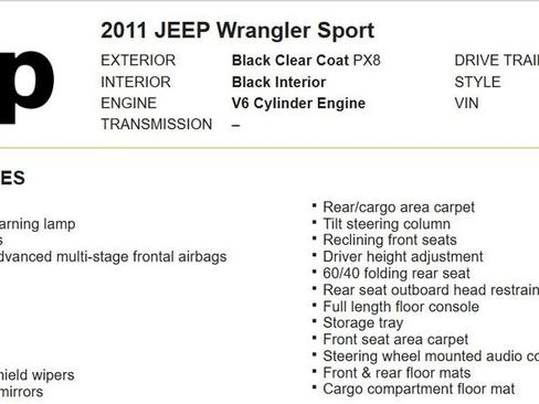Used 2011 Jeep Wrangler Unlimited Sport w/ Trailer Tow Group image 18