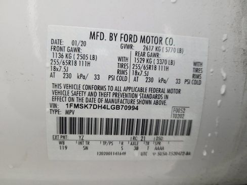 Used 2020 Ford Explorer XLT w/ Equipment Group 202A RWD image 33