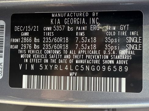 Certified 2022 Kia Sorento S w/ Panoramic Sunroof Package image 29