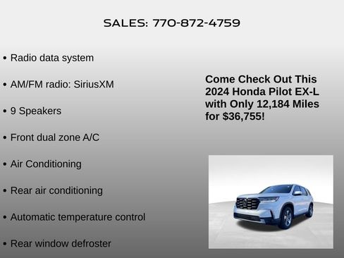 Used 2024 Honda Pilot EX-L image 10