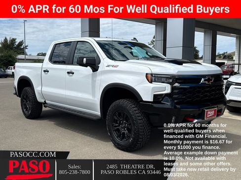 New 2026 Chevrolet Silverado 1500 ZR2 w/ LPO, Dark Essentials Package AWD/4WD image 1