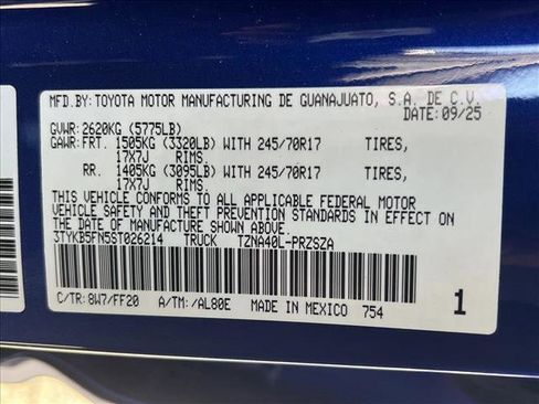 New 2025 Toyota Tacoma SR5 image 20