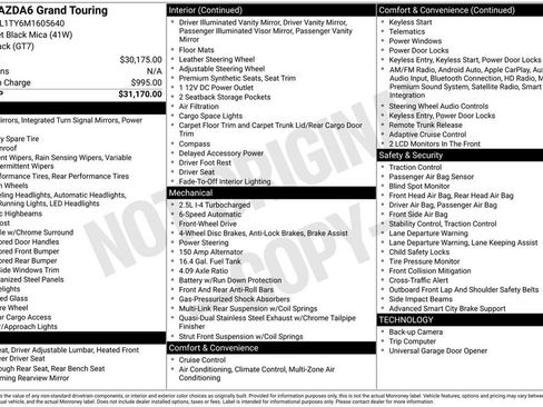 Used 2021 MAZDA MAZDA6 Grand Touring image 15