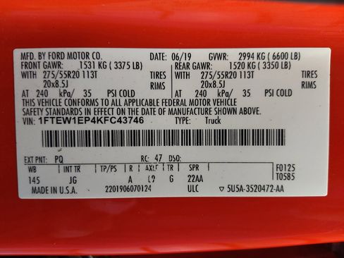 Used 2019 Ford F150 XL w/ Equipment Group 101A Mid AWD/4WD image 33