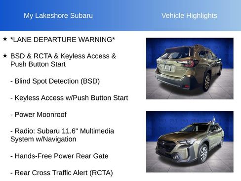 Certified 2025 Subaru Outback Premium AWD/4WD image 7