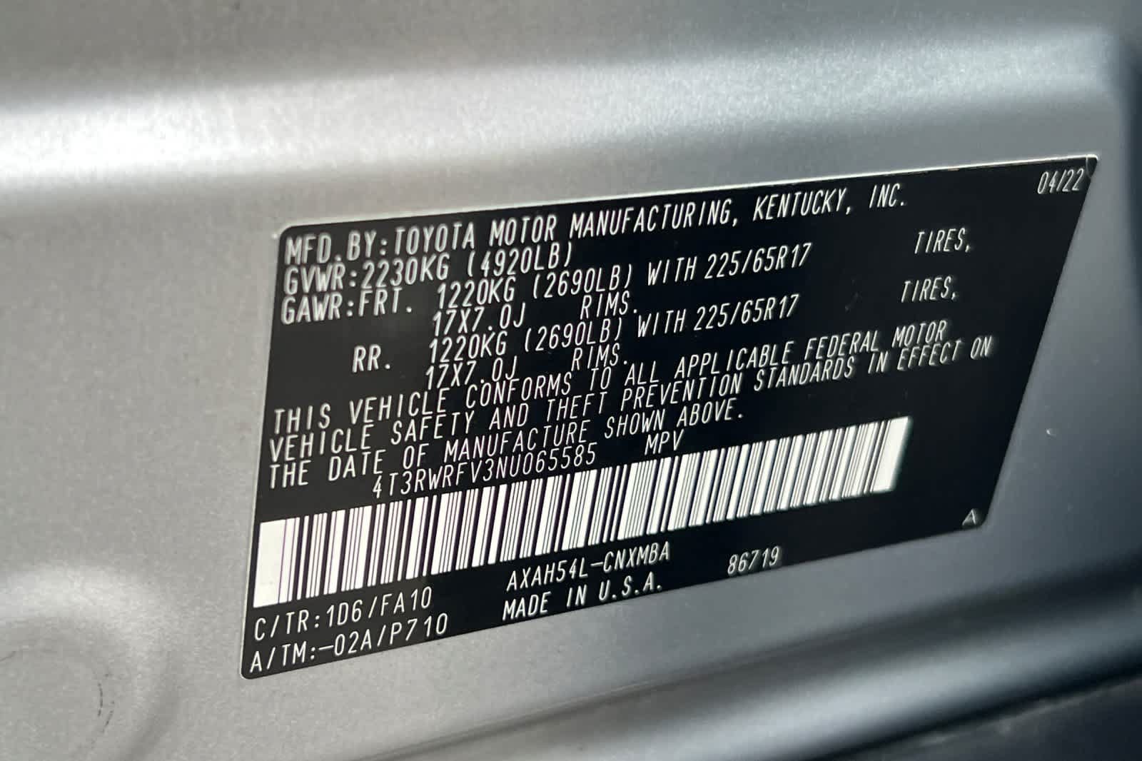 Used 2022 Toyota RAV4 XLE w/ Convenience Package AWD/4WD image 33