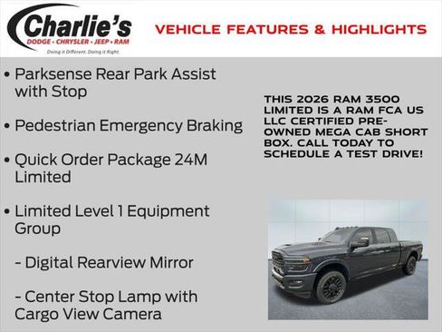 Certified 2026 RAM 3500 Limited AWD/4WD image 13