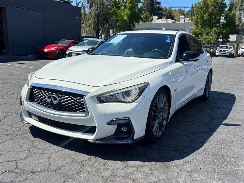 Used 2018 INFINITI Q50 Red Sport 400 w/ Sensory Package (Sport) RWD image 6