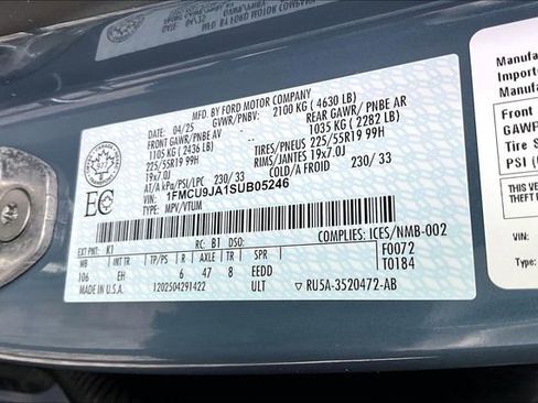 Used 2025 Ford Escape Platinum AWD/4WD image 19