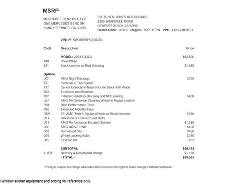 Certified 2023 Mercedes-Benz C 43 AMG 4MATIC Coupe image 3