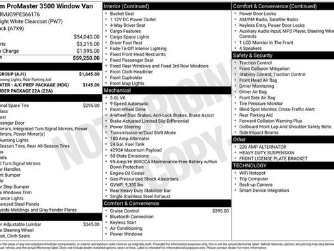 Used 2023 RAM ProMaster 3500 w/ Safety Group image 15
