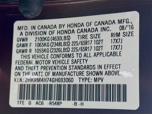 Used 2016 Honda CR-V EX-L image 36