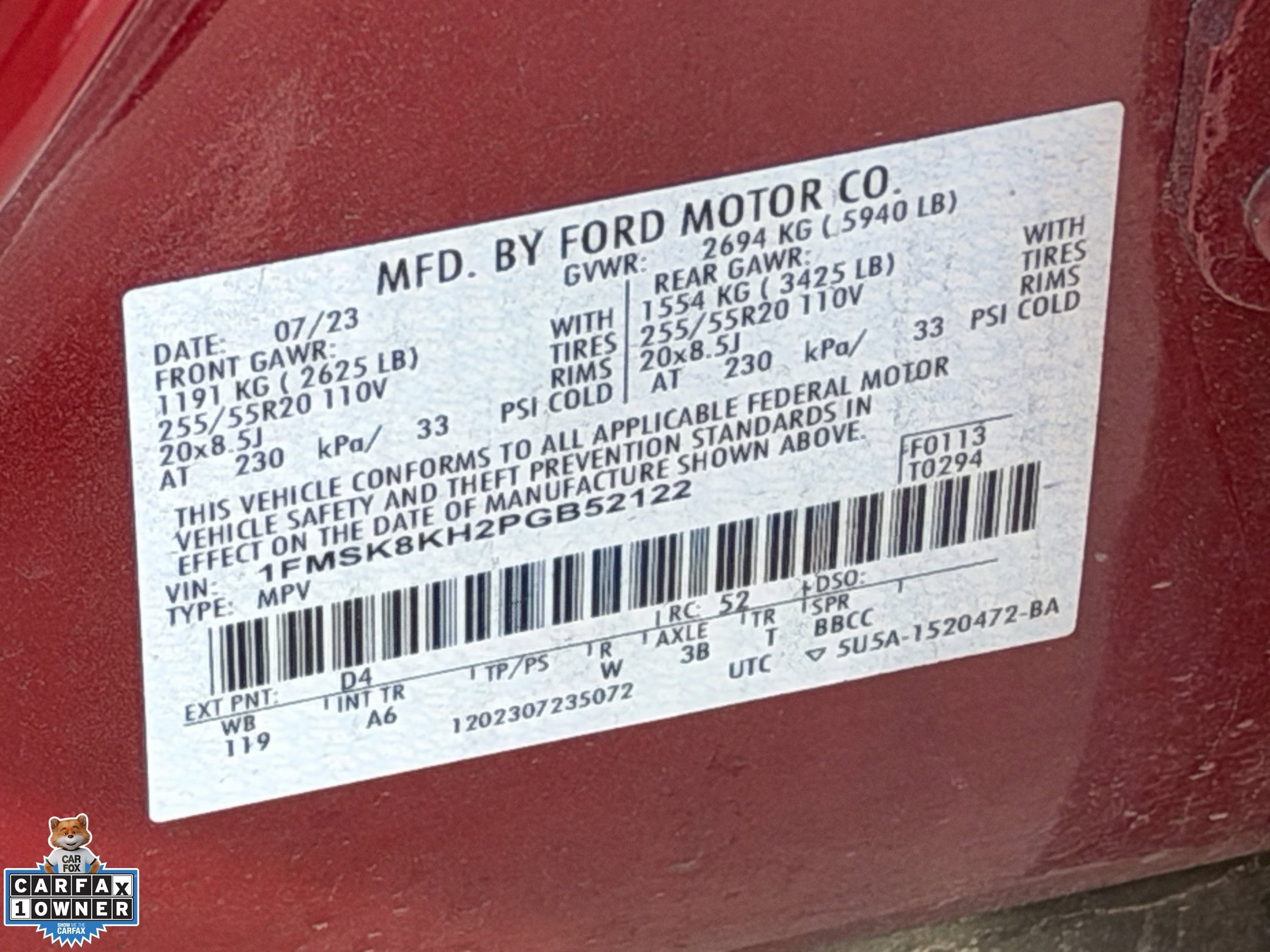 Used 2023 Ford Explorer ST-Line AWD/4WD image 14