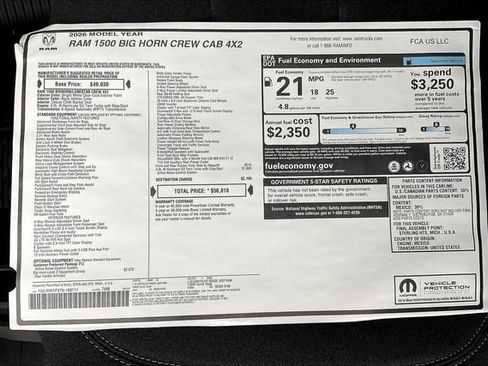 New 2026 RAM 1500 Big Horn RWD image 16
