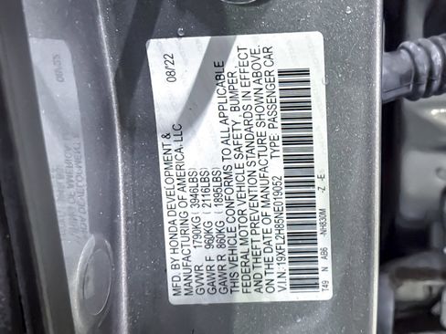 Certified 2022 Honda Civic Sport image 21