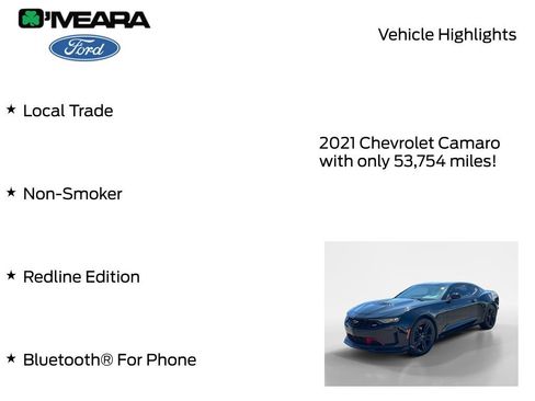 Used 2021 Chevrolet Camaro LT w/ Redline Edition RWD image 8