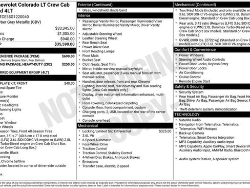 Used 2016 Chevrolet Colorado LT w/ LT Convenience Package AWD/4WD image 39
