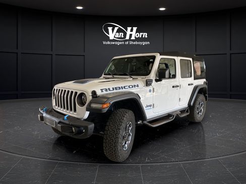 Used 2022 Jeep Wrangler Unlimited Rubicon 4xe w/ Steel Bumper Group AWD/4WD image 3
