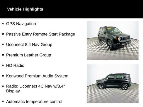 Used 2020 Jeep Renegade Trailhawk w/ Premium Leather Group image 2