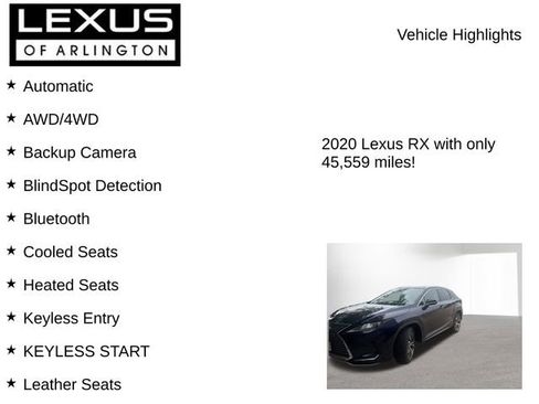 Used 2020 Lexus RX 350 AWD w/ Premium Package image 8
