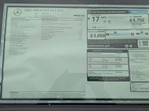 New 2026 Mercedes-Benz GLE 63 AMG S image 17