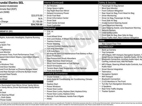 Used 2024 Hyundai Elantra SEL FWD image 27