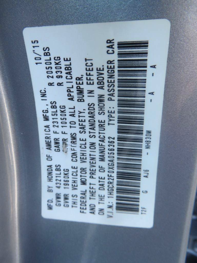 Used 2016 Honda Accord EX image 28