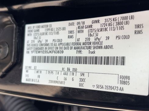 Used 2018 Ford F150 XLT w/ Equipment Group 302A Luxury image 20