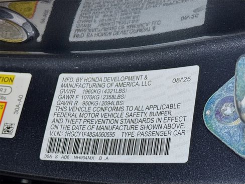 New 2025 Honda Accord SE image 18