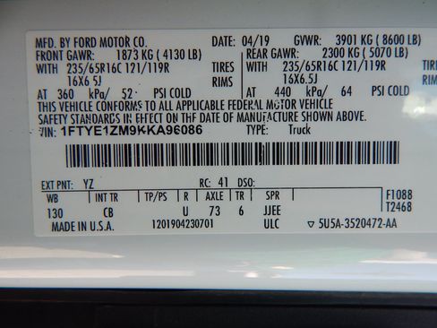 Used 2019 Ford Transit 150 130 Low Roof RWD image 27