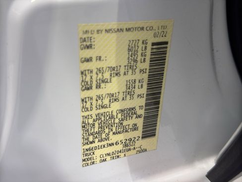 Used 2022 Nissan Frontier PRO-4X w/ Technology Package image 37