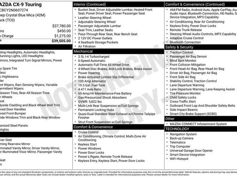 Used 2022 MAZDA CX-9 Touring image 5