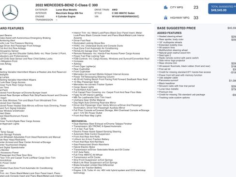 Used 2022 Mercedes-Benz C 300 4MATIC Sedan image 5