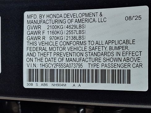 Certified 2025 Honda Accord EX-L image 4