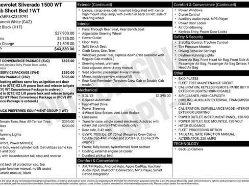 Used 2019 Chevrolet Silverado 1500 W/T w/ WT Fleet Convenience Package image 6