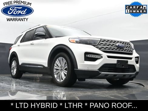Used 2021 Ford Explorer Limited w/ Hybrid Equipment Group 310A RWD image 21